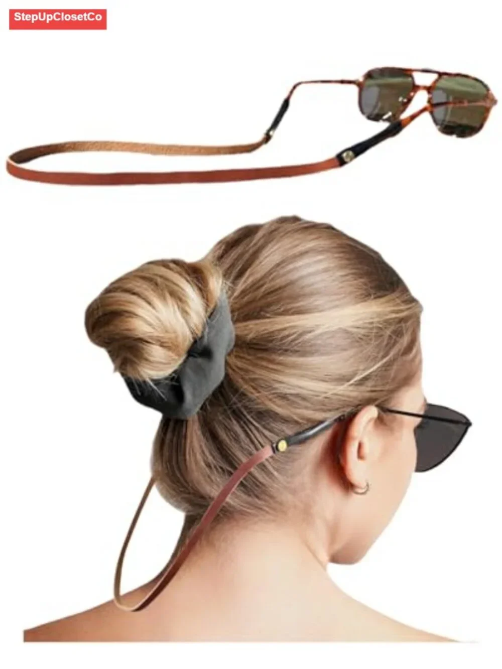 Handmade Full Grain Leather Glasses Strap Eyeglasses Holder Neck Retainer